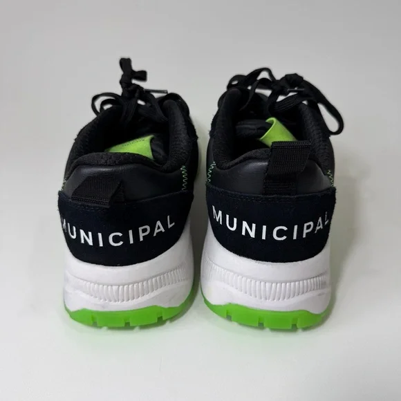 Municipal Origin Sneaker M.OG Black Lime Green Size 10/10.5 - Picture 4 of 13
